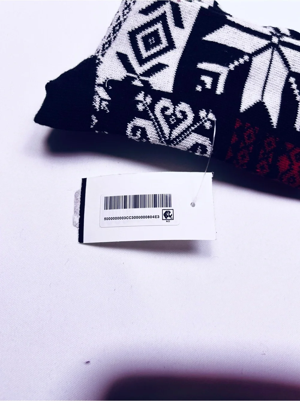 Ralph Lauren Black, White & Red Fair Isle Socks